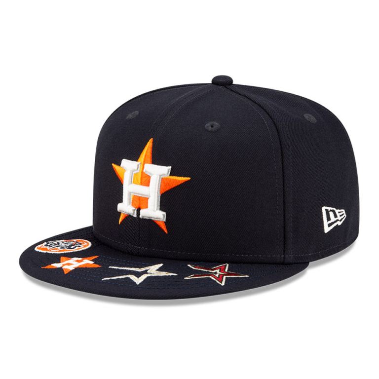 Gorras New Era Mlb Azules - Houston Astros MLB Visor Hit 59FIFTY 19536NBQP